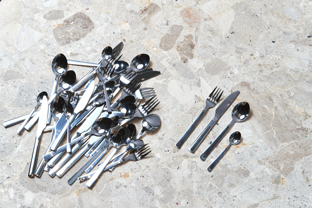 RAW Bestiksæt, sølvfarvet - 48 dele - Bahne